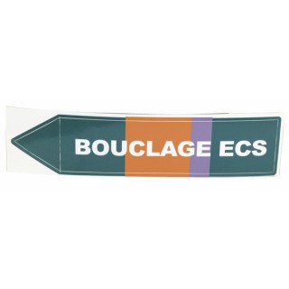 Étiquette souple adhésive bouclage ECS (X 10)