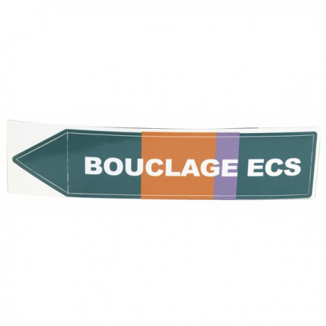 Étiquette souple adhésive bouclage ECS (X 10)