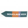 Étiquette souple adhésive bouclage ECS (X 10)