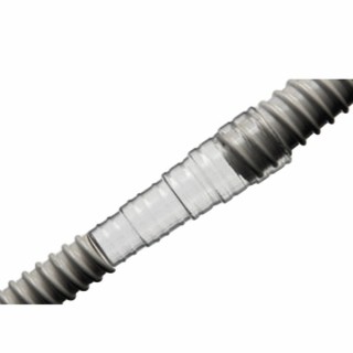 Raccord droit pour tube annelé