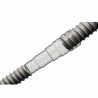 Raccord droit pour tube annelé