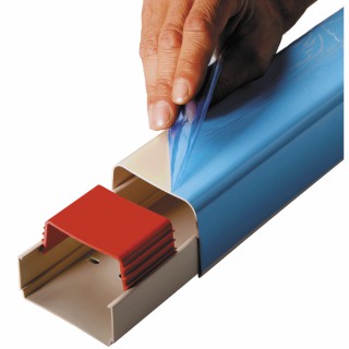 Goulotte 60x80 2m blanc pur 9010 filmée (X 8) - DIFF