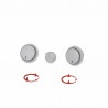 Kit boutons gris - VAILLANT : 0020048969