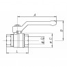 Vanne à boisseau sphérique MF PN 40 nf 1"1/4 - EFFEBI SPA : 0805V407NF