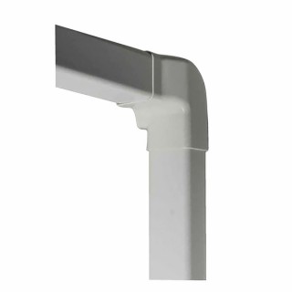 Angle vertical droit 60 x 80 blanc crème 9001