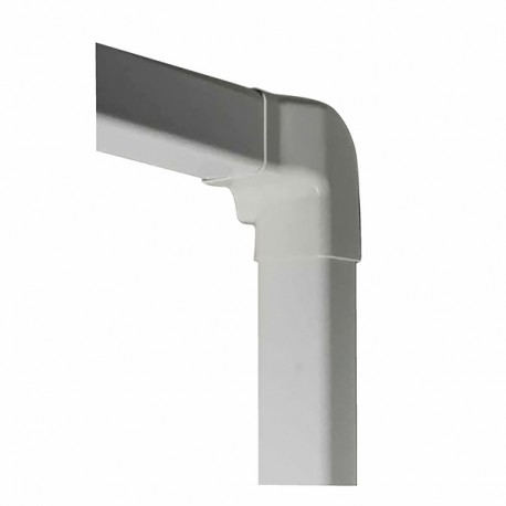 Angle vertical droit 60 x 80 blanc crème 9001