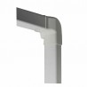 Angle vertical droit 60 x 80 blanc crème 9001