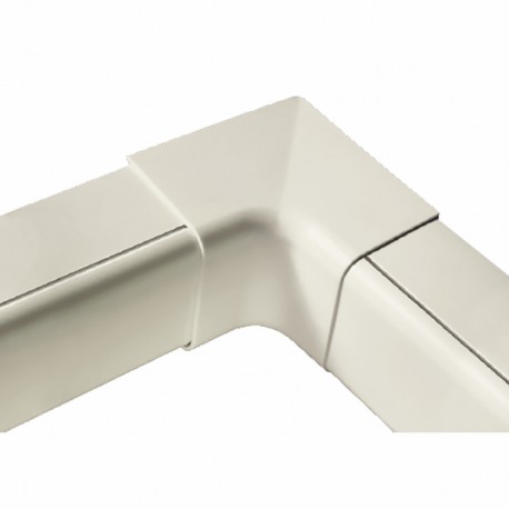Angle intérieur goulotte condensat 25x25 blanc crème