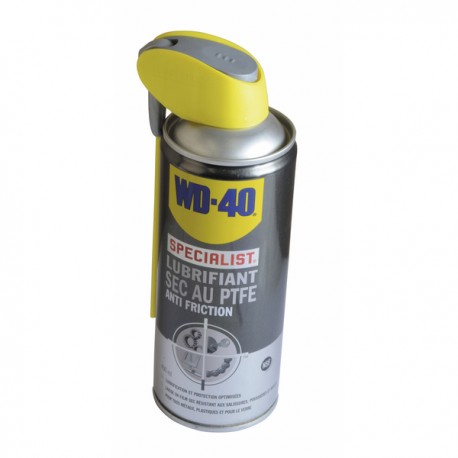 Lubrifiant sec au PTFE, spray double position 400ml - WD40 : 33395