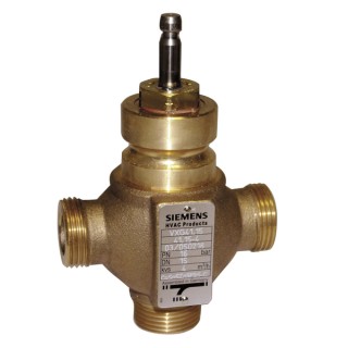 Vanne siège 3V 20mm M2"1/4 Kvs 25 - SIEMENS : VXG41.4001