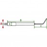 Électrode allumage COUGAR F4-0 - DIFF pour De Dietrich Chappée : S58528415
