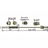 Thermocouple 6 raccords L900mm - DIFF