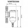 Filtre magnétique VORTEX500 28mm - SENTINEL : ELIMV500-GRP28-EXP