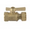 Robinet d'arrêt compteur droit F3/4"xFT3/4"
