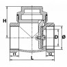 Clapet simple battant siège EPDM F3"