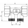 Clapet droit F1/2"xF1/2" avec bouchon plastique G1/4" - DIFF