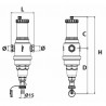 Séparateur air et boue AIRTERM DIRT F3/4" - RBM : 28310500