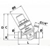 Réducteur de pression RINOX PLUS et filtre F1/2" - RBM : 28480400