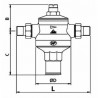 Réducteur de pression RINOX M3/4" raccord union - RBM : 00510510