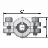 Collier réparation pour acier long DSL 21.3 (1/2") - GEBO : 01.252.28.01