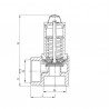 Soupape chauffage 4b molette FF1/2" - GOETZE : 651MHIK-15-F/F-1 4B