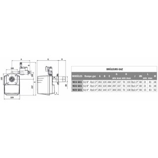 Brûleur gaz CB-NC4 GXE - CUENOD : 3836557