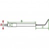 Électrode d'allumage - DIFF pour De Dietrich Chappée : s58254427