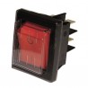 Interrupteur bipolaire étanche lumineux rouge - DIFF pour Zaegel Held : A814398