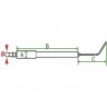 Électrode spécifique UNIJET 2004 - DIFF pour Unical : 03608K