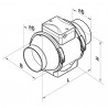 Aérateur conduits longs TT expert 125 - NATHER : 999210