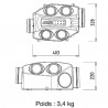 Caisson VMC hygroréglable INFINITY très basse conso - NATHER : 557024