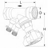 Vanne d'équilibrage taraudée STAD F1"1/4  - IMI : 52851132