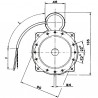 Bride d'adaptation pour moteur NEMA 2/N2/F4 - DIFF pour De Dietrich Chappée : S50036914