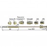 Thermocouple 7 raccords L900mm