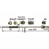 Thermocouple à dérivation 7 raccords L1200mm - DIFF