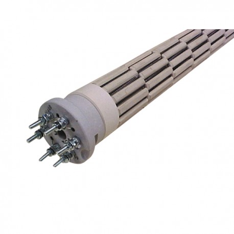 Résistance stéatite Ø47mm monobloc standard 2400W, 435mm, TC