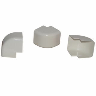 Angle externe 60 x 80 blanc crème 9001 (X 9)