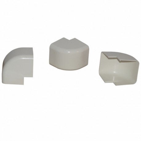 Angle externe 60 x 80 blanc crème 9001 (X 9)