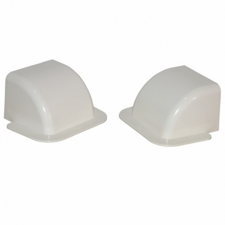 Passage de mur courbe 140x90 blanc crème 9001 (X 4)