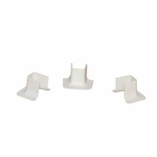 Raccord de connexion sur goulotte 25x25 blanc crème (X 20)