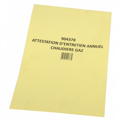 Carnet attestation gaz - DIFF