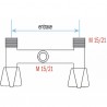 Mélangeur douche entraxe 110 - DIFF