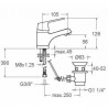 Mitigeur lavabo CARTAGO avec vidage ABS - RAMON SOLER : 60A300593