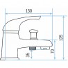 Mitigeur bain/douche monotrou
