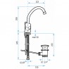 Mélangeur lavabo NIAGARA DISC  - ROCA : A5A3670C00