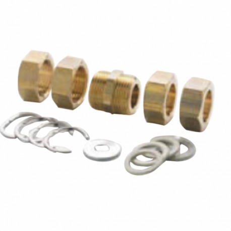 Kit raccordement 2 flexibles RAPID DN16 - DIFF