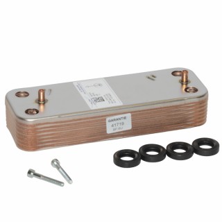 Échangeur sanitaire 14 plaques - DIFF pour De Dietrich Chappée : JJD005686680