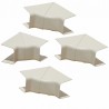 Angle intérieur réglable 60x80 blanc crème 9001 (X 4)