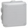 Boite de dérivation carrée PLEXO Ø105x105x55 grise - LEGRAND : 092022