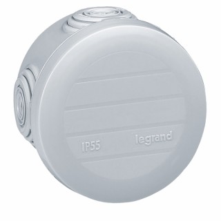 Boite de dérivation ronde PLEXO Ø60 grise - LEGRAND : 092001